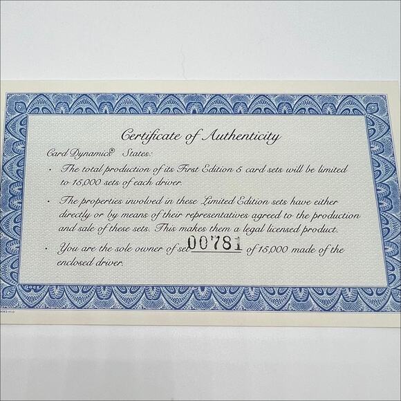 🎁 Card Dynamics Kyle Petty #42 Set of 5 Limited Edition Metal Trading Cards - Picture 3 of 5